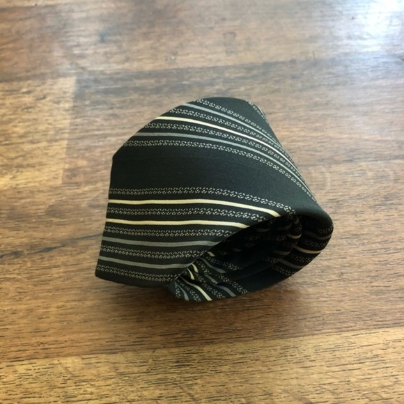 Bijan Black Striped Tie - Picture 6 of 7